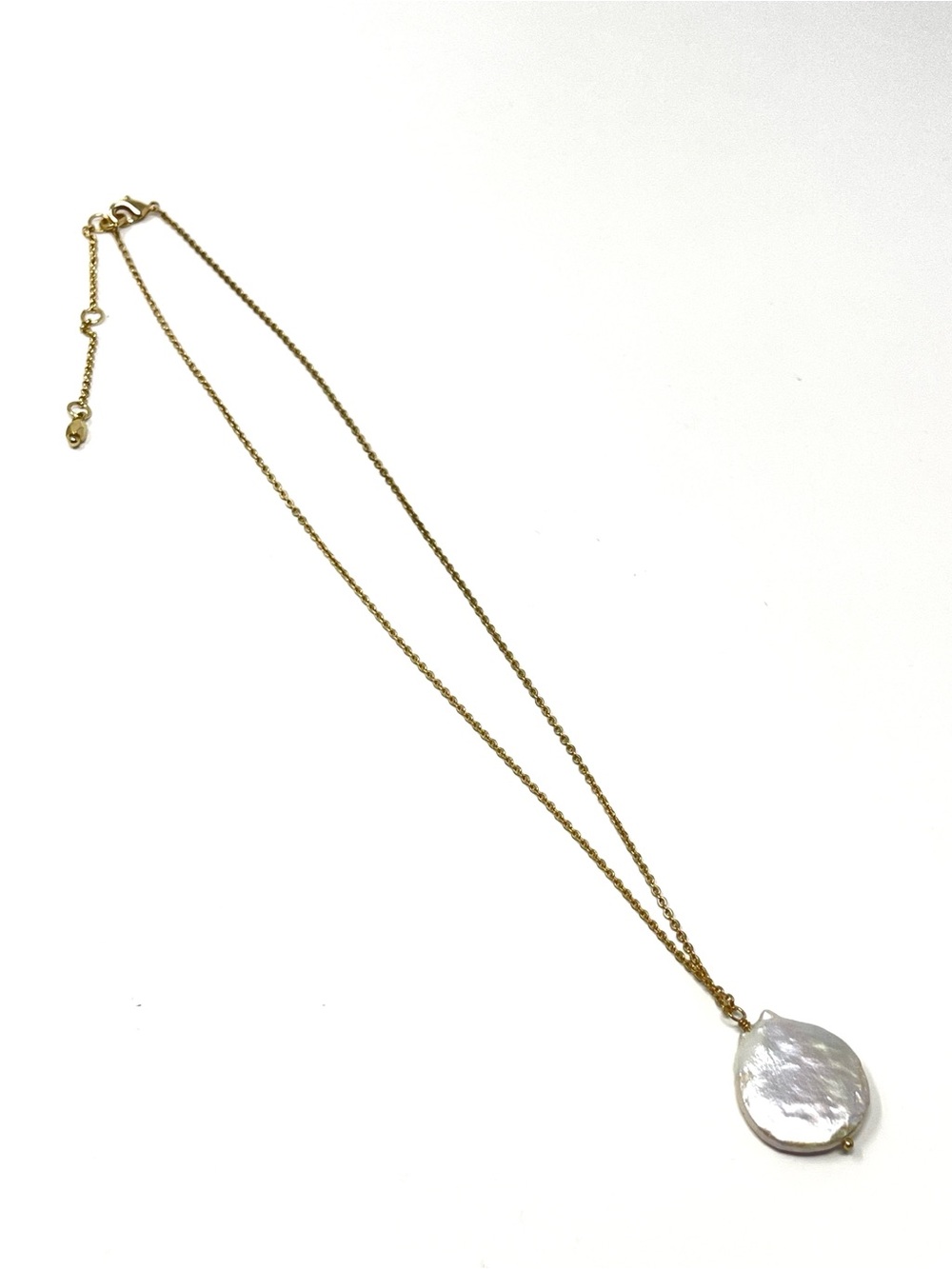 New Anthropologie Baroque Pearl Gold Necklace